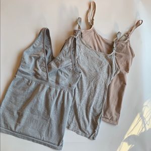 Set of three H&M Mama Nursing Tank Tops